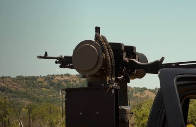The Marines Take Allen Control Systems’ Counter-Drone Machine Gun Mobile
