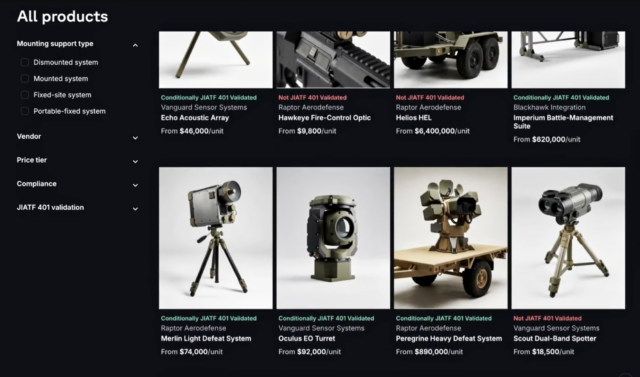 JIATF-401 Rolls Out Amazon-Style Counter-Drone Marketplace